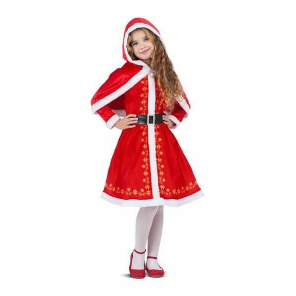 Viving Costumes Christmas Monada Dressed In Enaguas And Coverhombros With Hood Disfarce Junior Vermelho 3-4 Anos