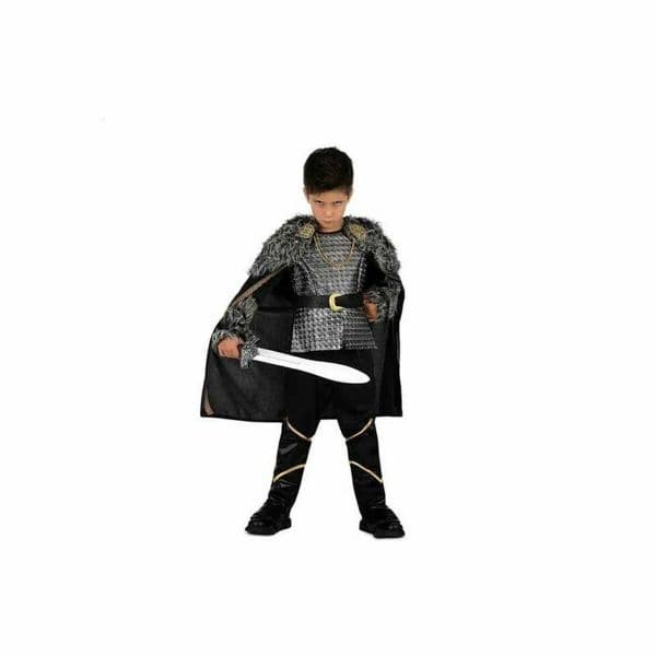 Viving Costumes Vikingo Head With Tune Cap Costume Preto 5-6 Anos