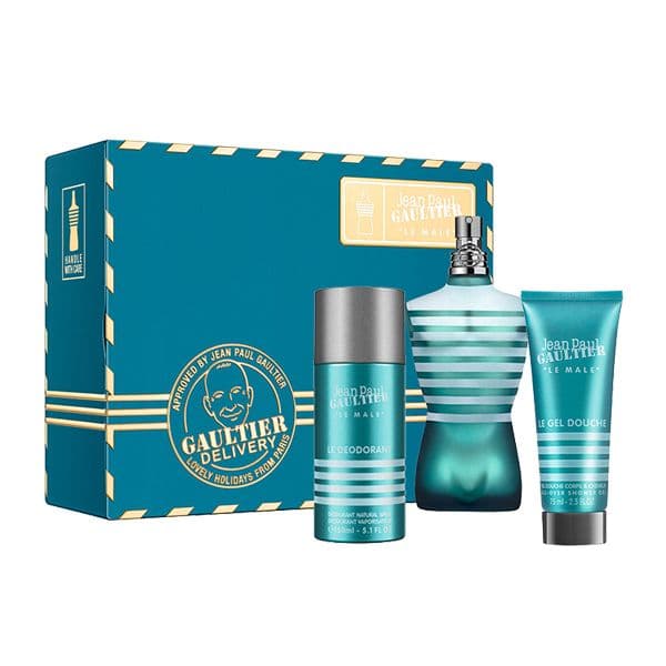 Jean Paul Gaultter Le Male Eau de Toilette 125ml + After-Shave Bálsamo 50ml + Desodorizante Stick 75ml Coffret