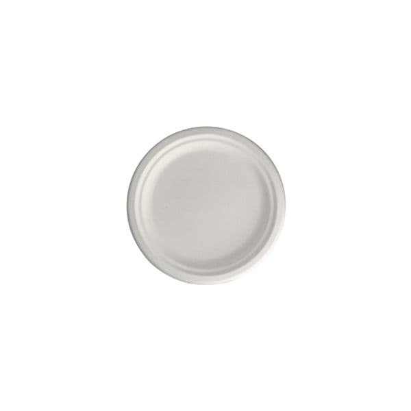 Pratos Ø 26cm Cana de Açucar Cor Natural Redondos - 50un
