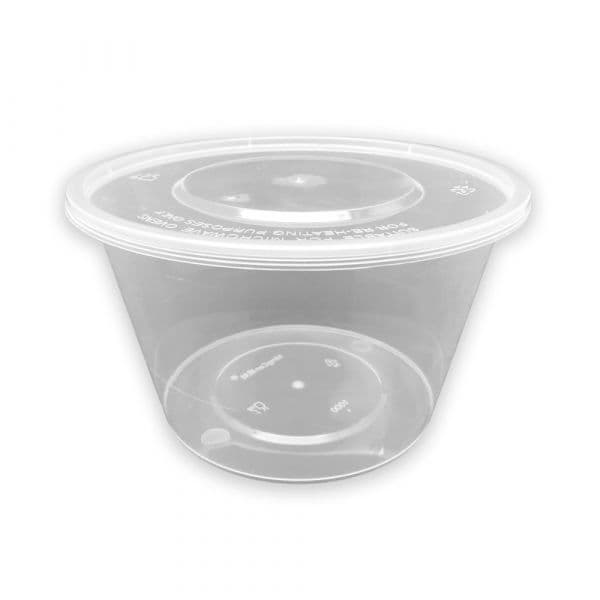 Embalagem Redonda Sopa PP Transparente 50un