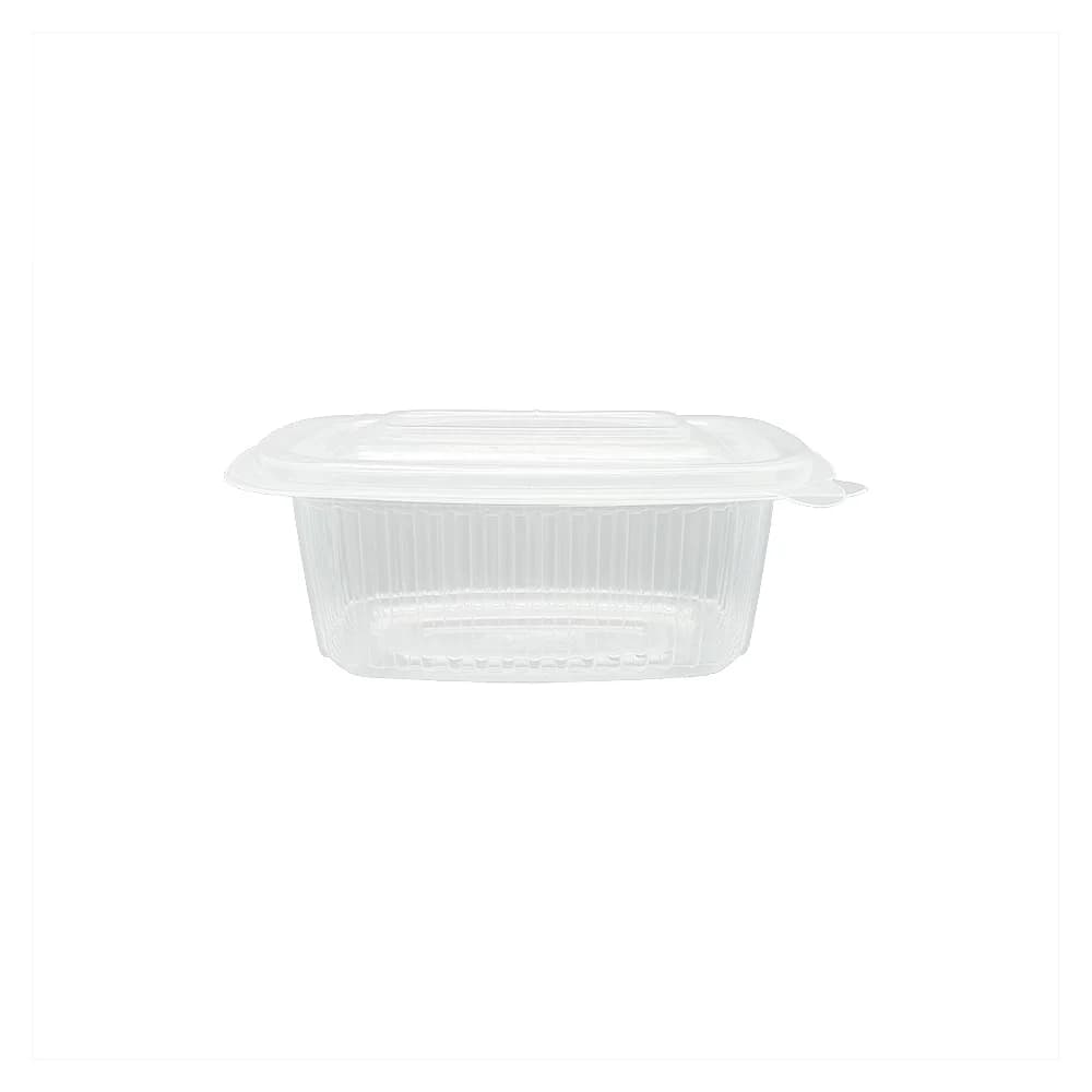 Embalagem Alimentar 250ml PP Plástico Quadrada Tampa 50un. - 6621233
