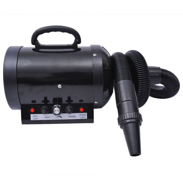 PawHut Secador de Pelo 2800 W para Cães Animais de Estimação + Tubo Flexível 2,5 metros Preto