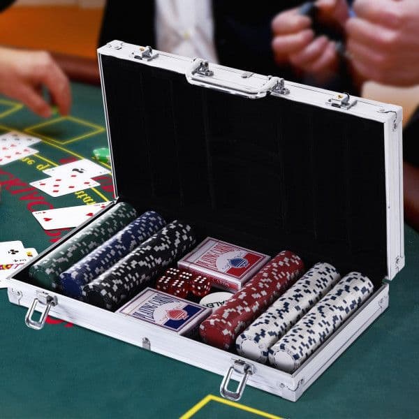 HM Jogo de Póker com 300 Fichas