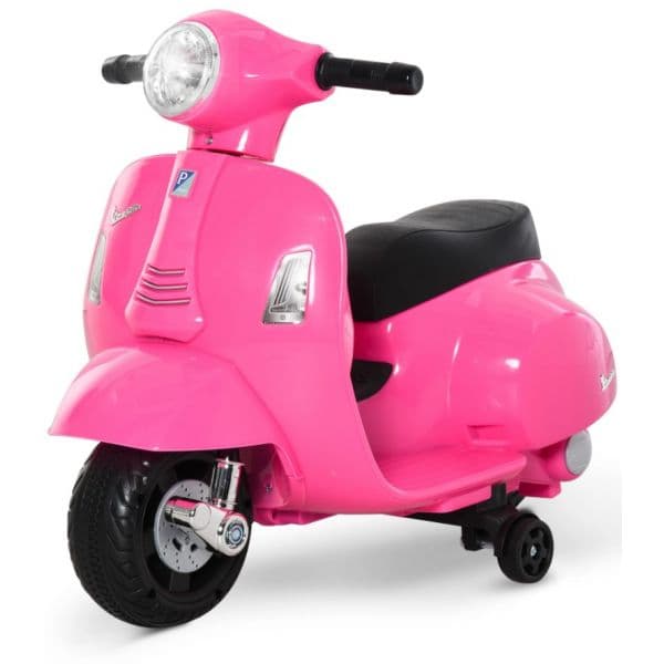 Homcom Mota Elétrica Faróis Buzina E 4 Rodas 66,5x38x52 Cm Rosa