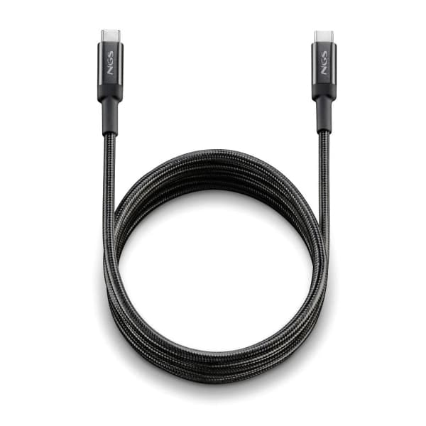 NGS Knot Cabo USB-C 2.0 480Mbps 65W Preto 2m