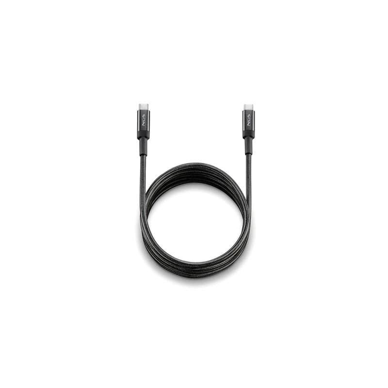 NGS KNOT Cabo USB-C Carga Rápida 65W 3m Preto
