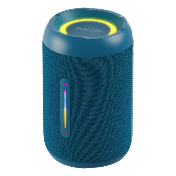 NGS Roller Furia 2 Tiny Coluna Bluetooth Portátil 20W IPX7 Iluminação LED Azul