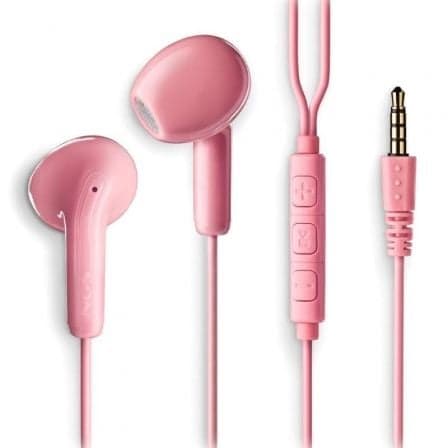 NGS Cross Flip In-Ear com Microfone 3.5mm Rosa