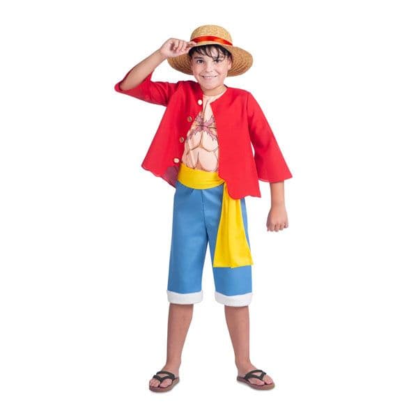 Mom Fato Luffy One Piece 7-9 Anos 1 Un.