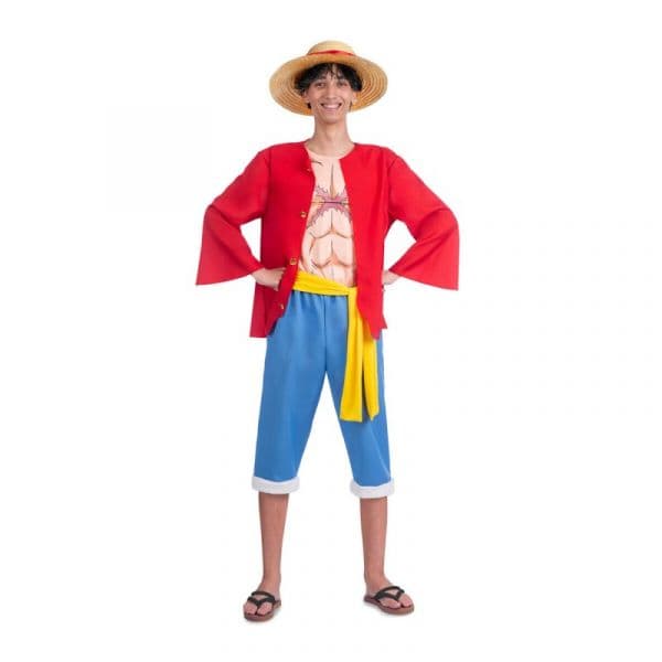 Mom Fantasia De Luffy Masculina M Multicolor