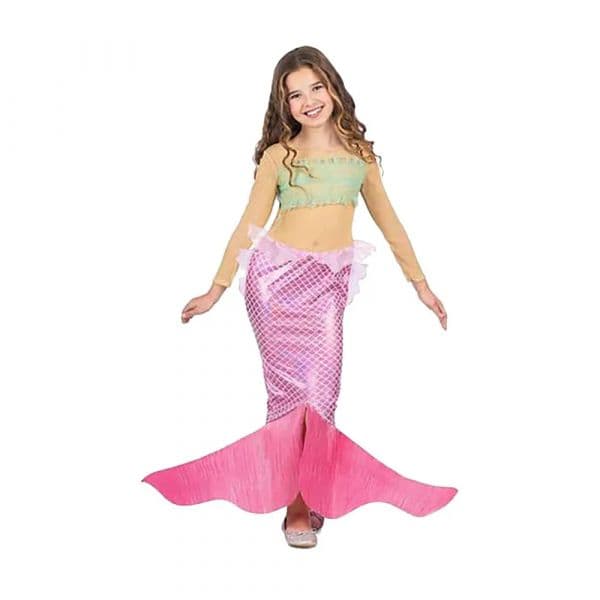 MOM Fun Company Fantasia de Vestido de Sereia 10-12 Anos