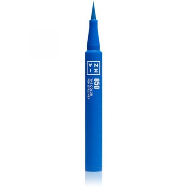3ina The Color Pen Eyeliner Mini Eyeliner em Feltro Tom 850 Blue 0,6 ml