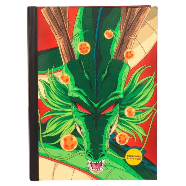 Sd Toys Cuaderno A5 Shenron Dragon Ball Luces