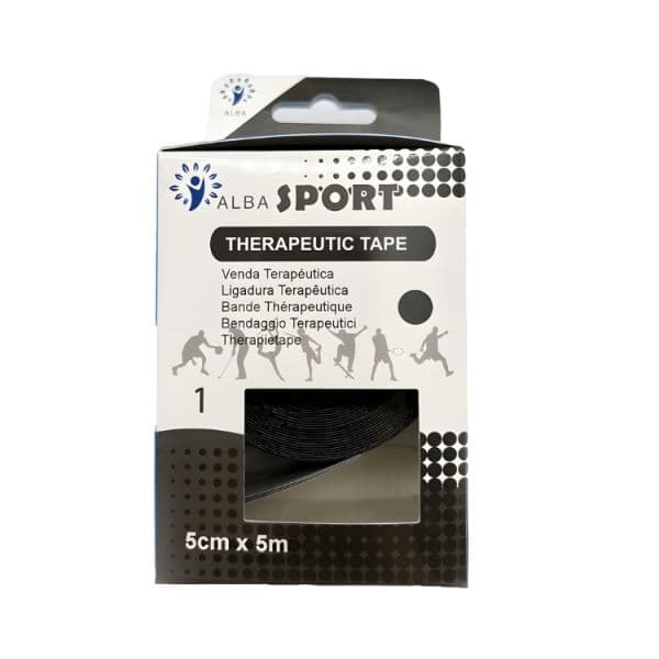 Alba Kinesio 5mx5cm Preto