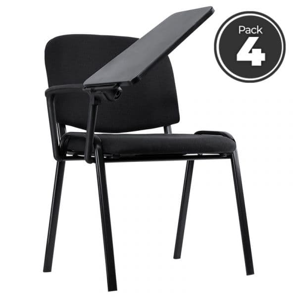 Conjunto 4 Cadeiras Ofis com Pá Preto