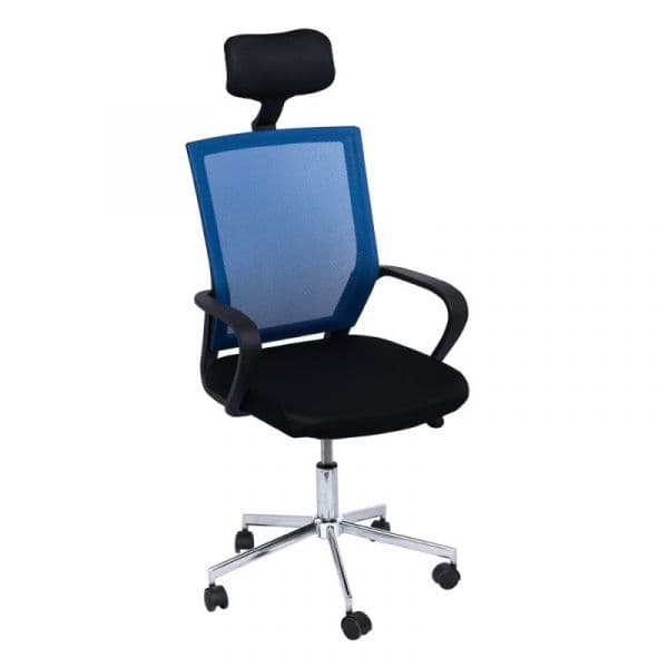 Cadeira Solium Azul e Preto