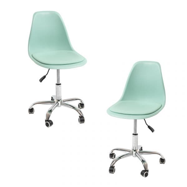 Presentes Miguel Conjunto 2 Cadeiras Dami Office Celadon