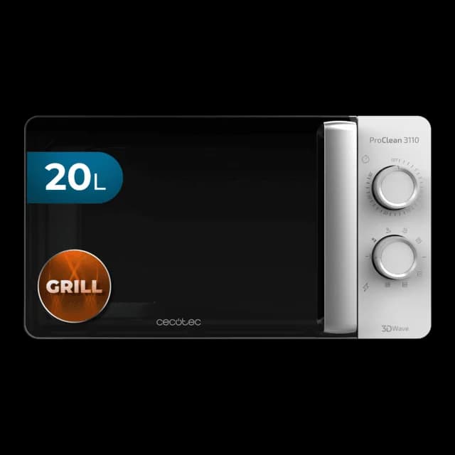 Micro-ondas Cecotec ProClean 3110 Inox com Grelha 20L