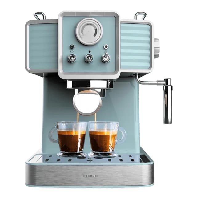 Máquina de Café Expresso Cecotec Vintage 20 Tradizionale Azul Claro