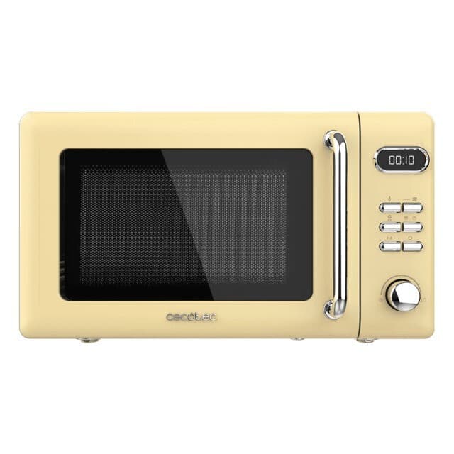 Microondas Cecotec ProClean 5110 Retro com Grill 20L 700W Amarelo