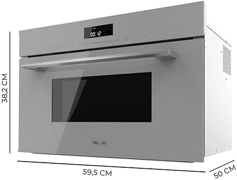 Forno Cecotec Bolero Hexa MW703800 Glass Grey com Microondas