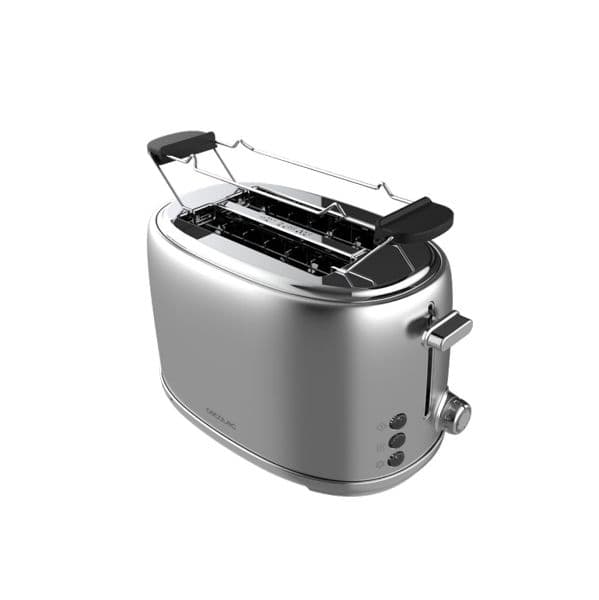 Cecotec Torradeira Toast&Taste 1000 Retro Double Inox - 03206