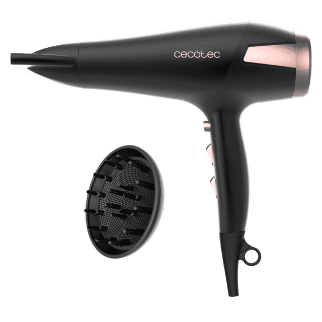 Cecotec Secador de Cabelo Bamba IoniCare Elegance 2400W Preto/Rosa 04398 8435484043984