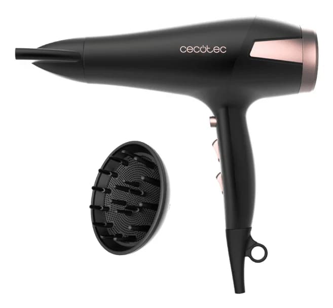 Cecotec Secador de Cabelo Bamba IoniCare Elegance 2400W Preto/Rosa 04398 8435484043984