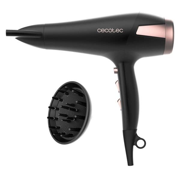 Cecotec Secador de Cabelo Bamba IoniCare Elegance 2400W Preto/Rosa 04398 8435484043984