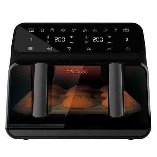 Fritadeira Cecotec Cecofry Advance 9000 Window 9L 2200W Preta