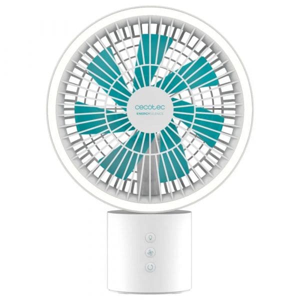 Cecotec Ventilador de Mesa EnergySilence 8000 Portable Light Desk 10W Branco