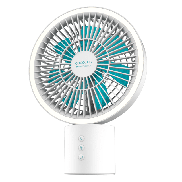 Cecotec Ventilador de Mesa EnergySilence 8000 Portable Light Desk 10W Branco