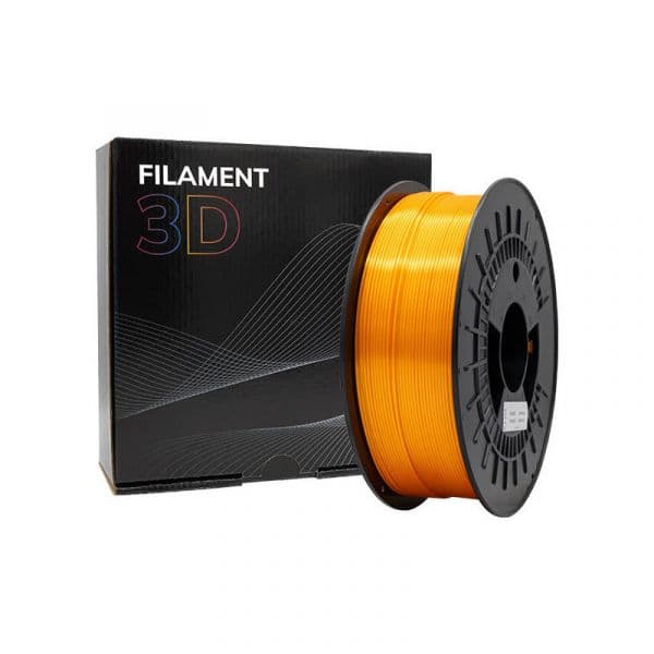 Filamento para Impressora 3D PLA Silk 1.75mm 1Kg Laranja