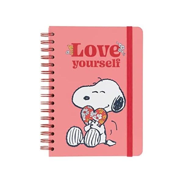 Grupo Erik Caderno Bullet Snoopy "Love Yourself" A5 Espiral 90 Folhas Multicolorido