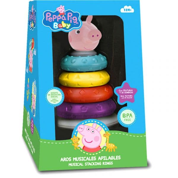 Kids Euroswan Anéis Musicais Empilháveis Peppa Pig