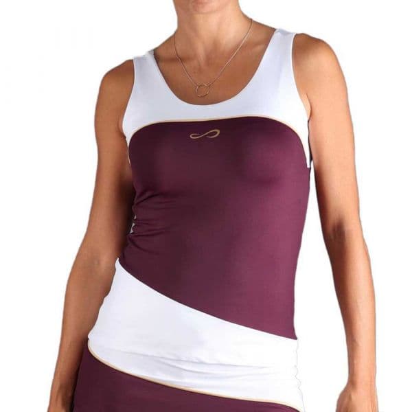 Endless Curve Sleeveless T-shirt Roxo S Mulher