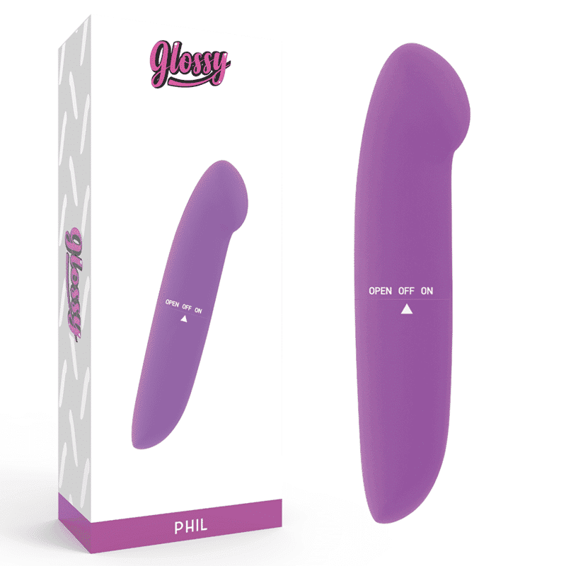 Glossy Vibrador Phil Lilás