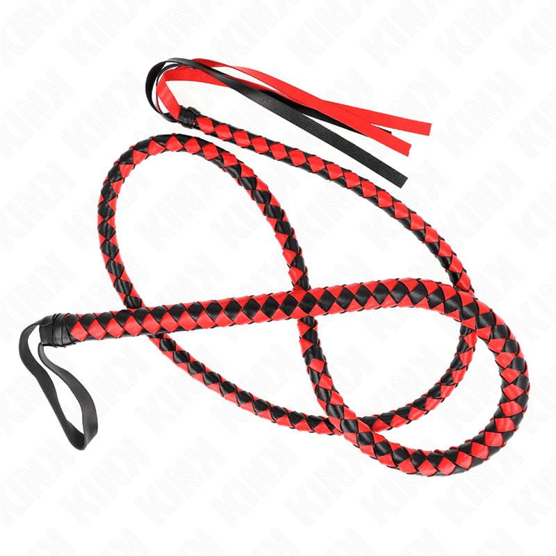 Kink Chicote de Serpente Longo Vermelho 210 cm
