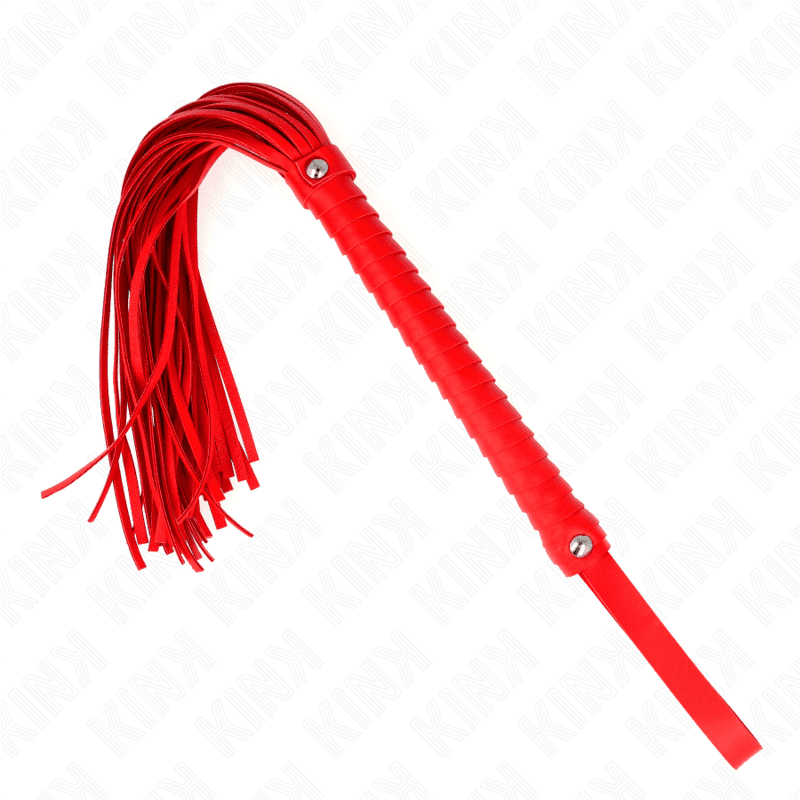 Kink Chicote com Cabo Texturado Vermelho 48,5 cm