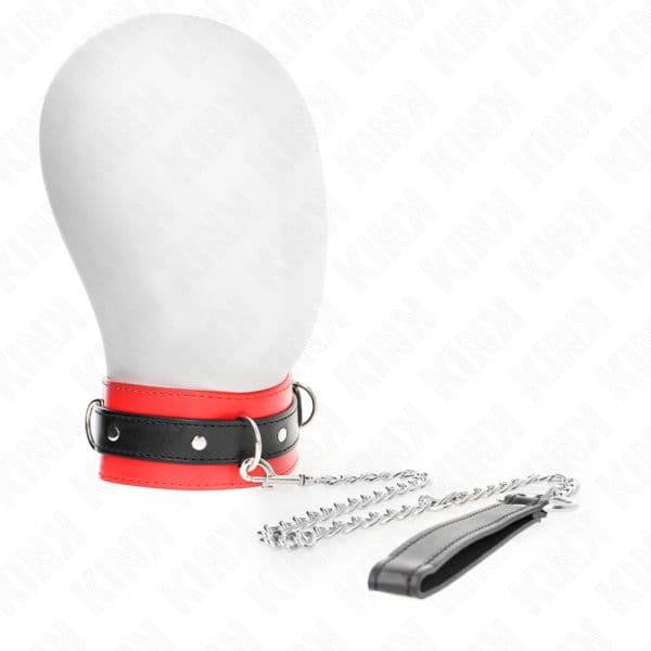 Kink Colar com Cinto 65 cm com Alça Vermelha 54 x 4,5 cm