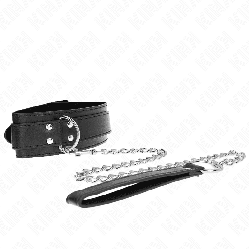 Kink Colar com Alça 65 cm Fivelas Prata Ajustáveis 33-46 cm x 5,5 cm - D-240797