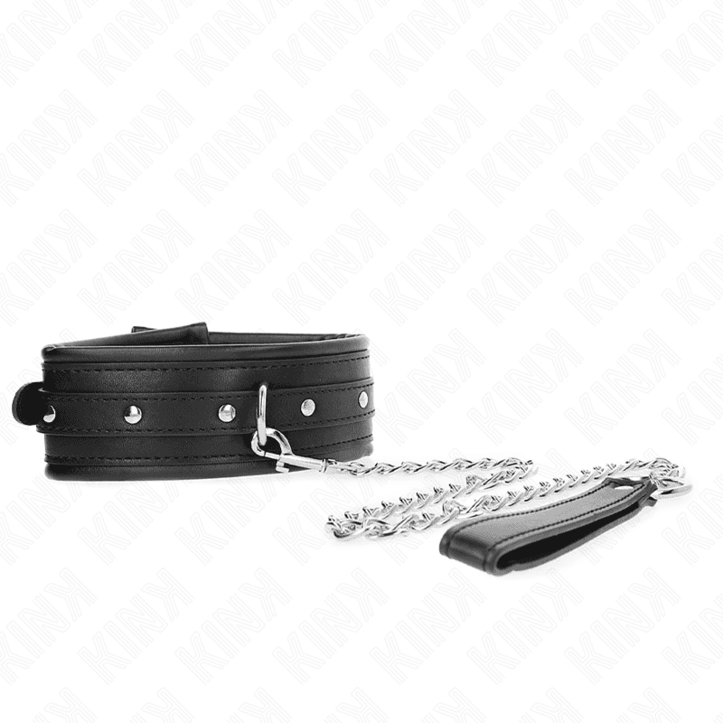 Kink Colar com Alça de Fivela Brilhante 65 cm 48,5 cm x 5,3 cm