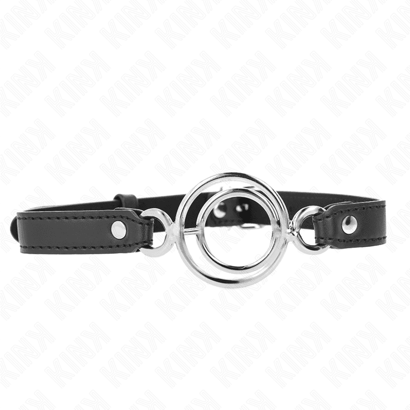 Kink Gag com Múltiplos O-rings 5 cm Preto 63 x 2,5 cm