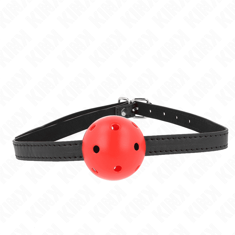 KINK - SIMPLICITY VERMELHO RESPIRÁVEL 4,5 CM BOLA MORDAÇA 62 x 1,5 CM