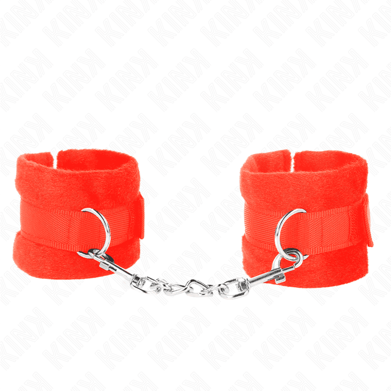 Kink Algemas de Pele Iniciante Vermelho 30 x 7 cm