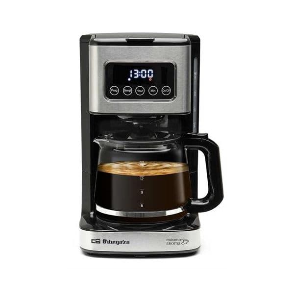 Máquina de Café Orbegozo Cafeteira de Filtro CG 6015 900W 15 Chávenas Preto