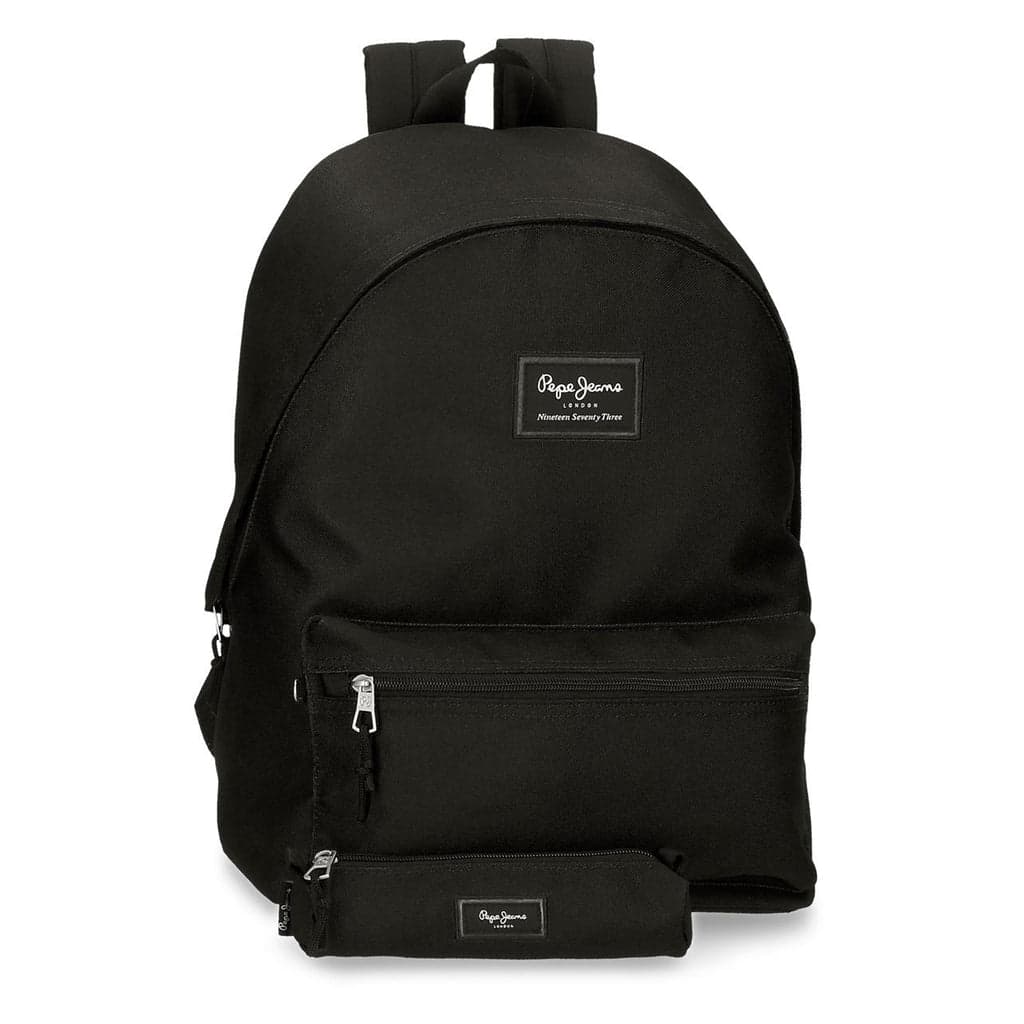 Pepe Jeans Mochila + Estojo Coleção Aris Preto 44 cm