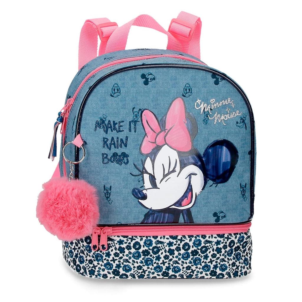 MOCHILA ESCOLAR DISNEY MINNIE MAKE IT RAIN BOWS 28CM