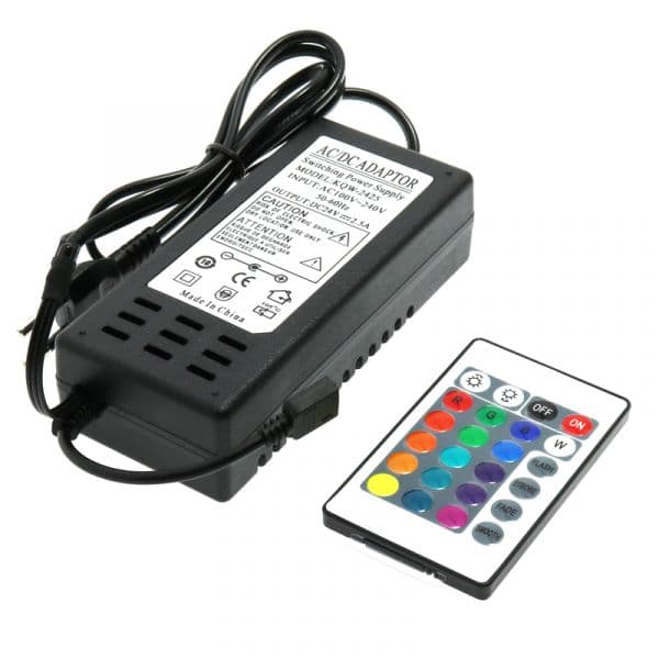 Ledme Adaptador de Corrente Para Fitas Led Rgb 60W 24Vdc